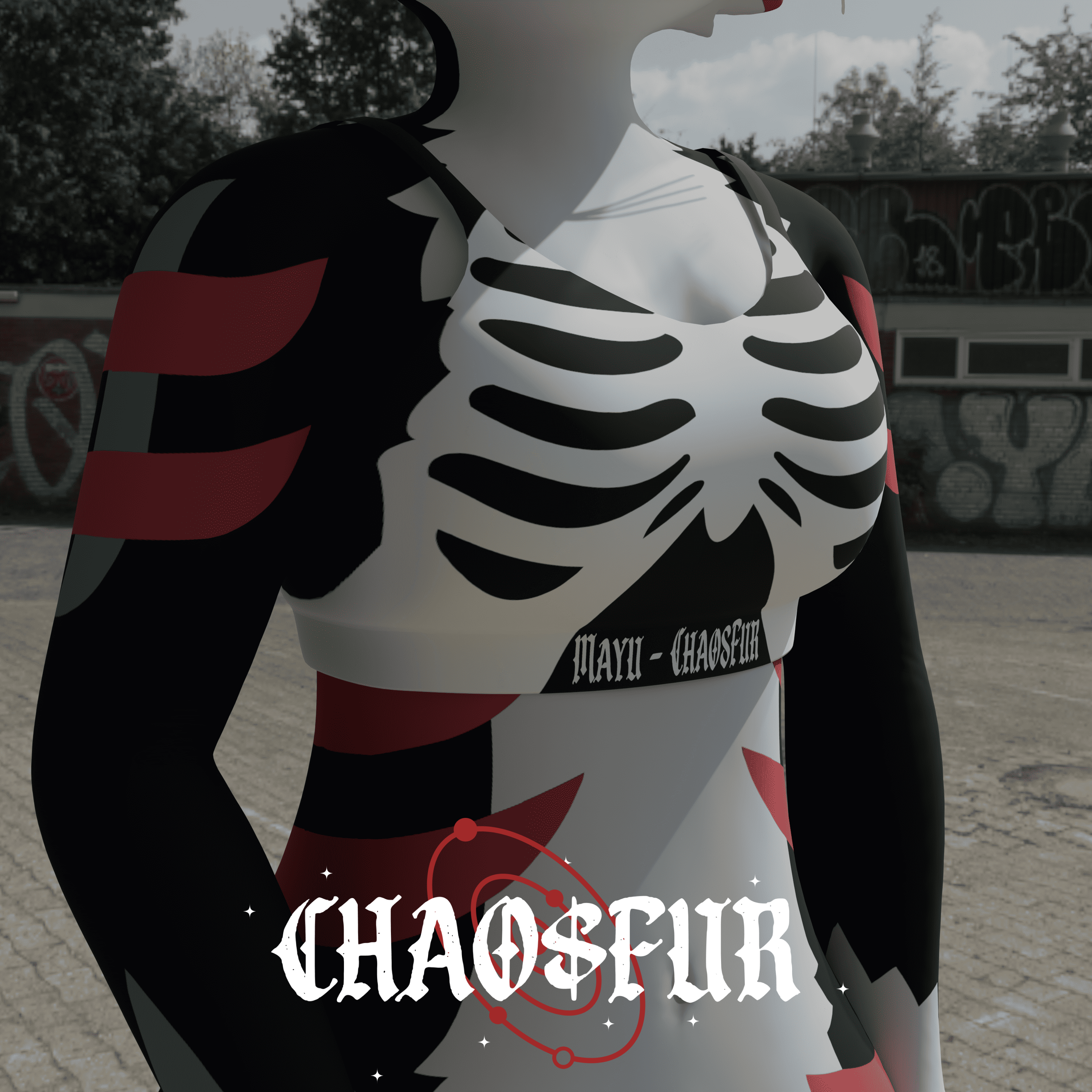 Mayu Skeleton Sports Bra